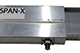 The SPAN-X Beam consists of an aluminum box shape with a telescoping I-beam that provides a wide range of adjustment