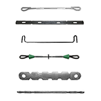 Loop ties, flat ties, base ties, aluminum form ties, resi ties and other concrete form ties available at SureBuilt